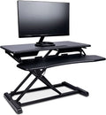 32-inch Height Adjustable Black Standing Desk Converter E6263