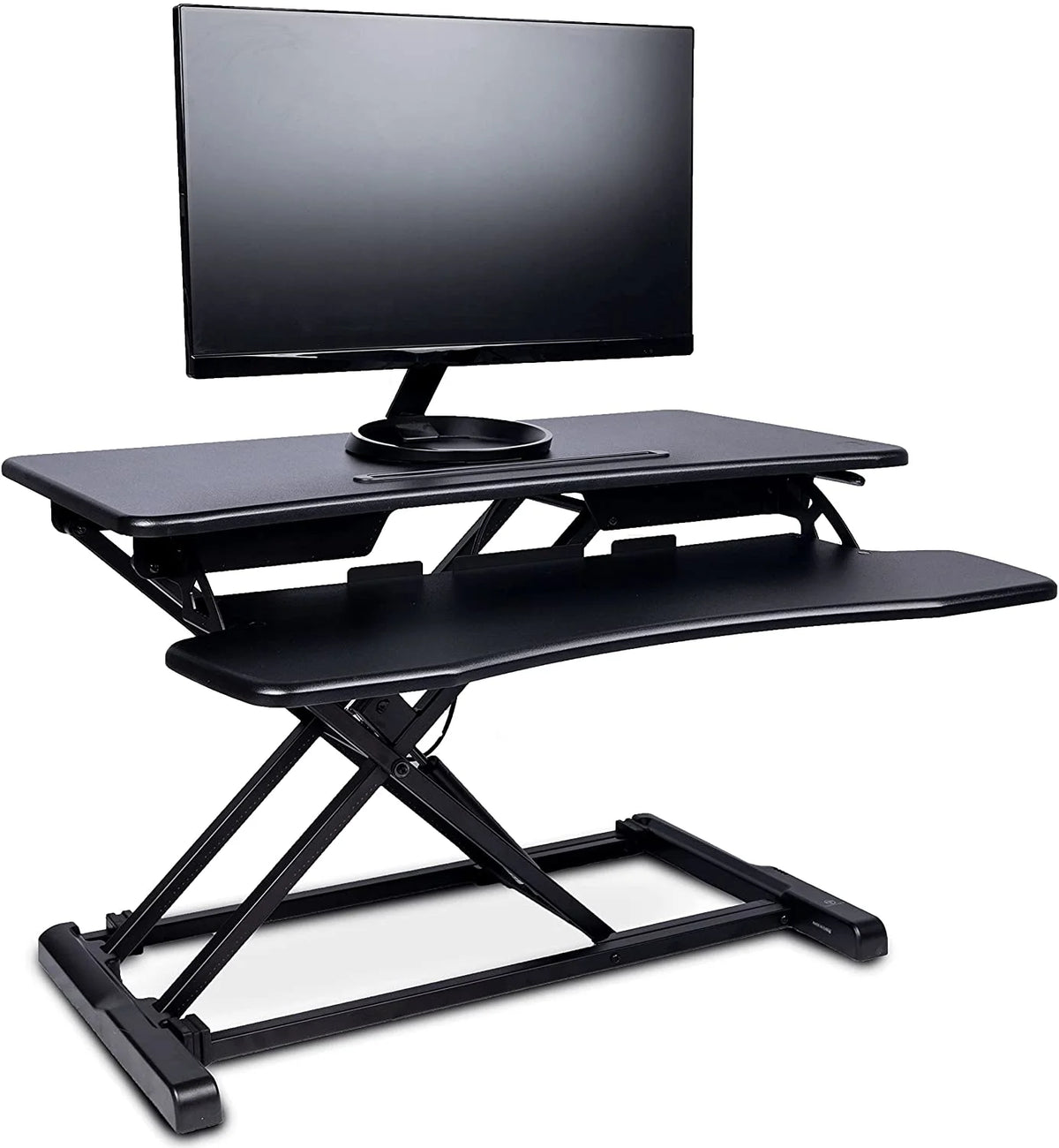 32-inch Height Adjustable Black Standing Desk Converter E6263