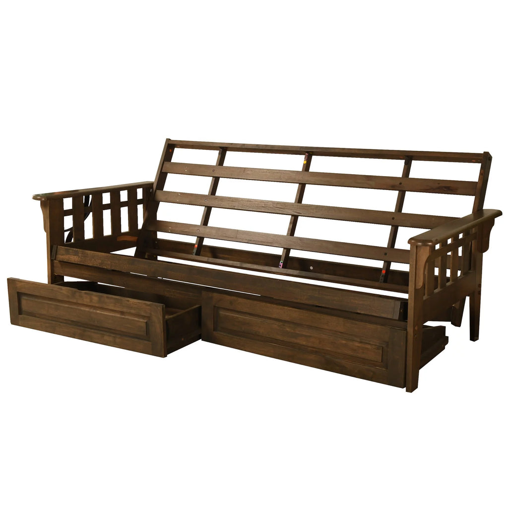 Wood Futon Frame with Storage C141