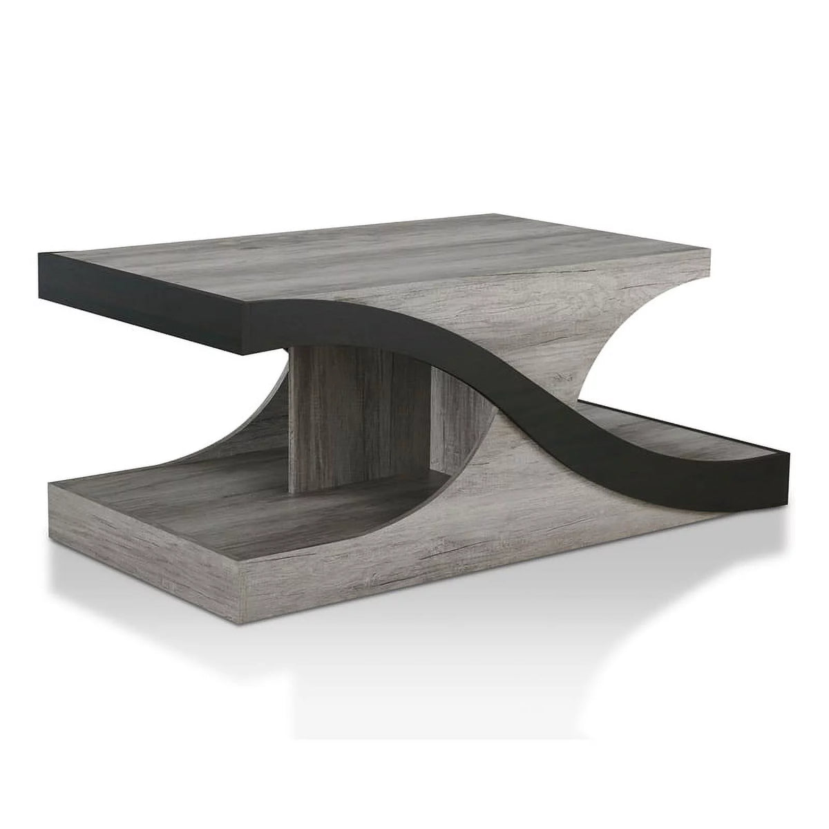 Wood 2-Shelf Coffee Table L656466