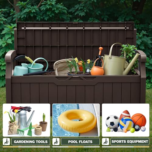 80 Gallon Black Storage Bench G594832