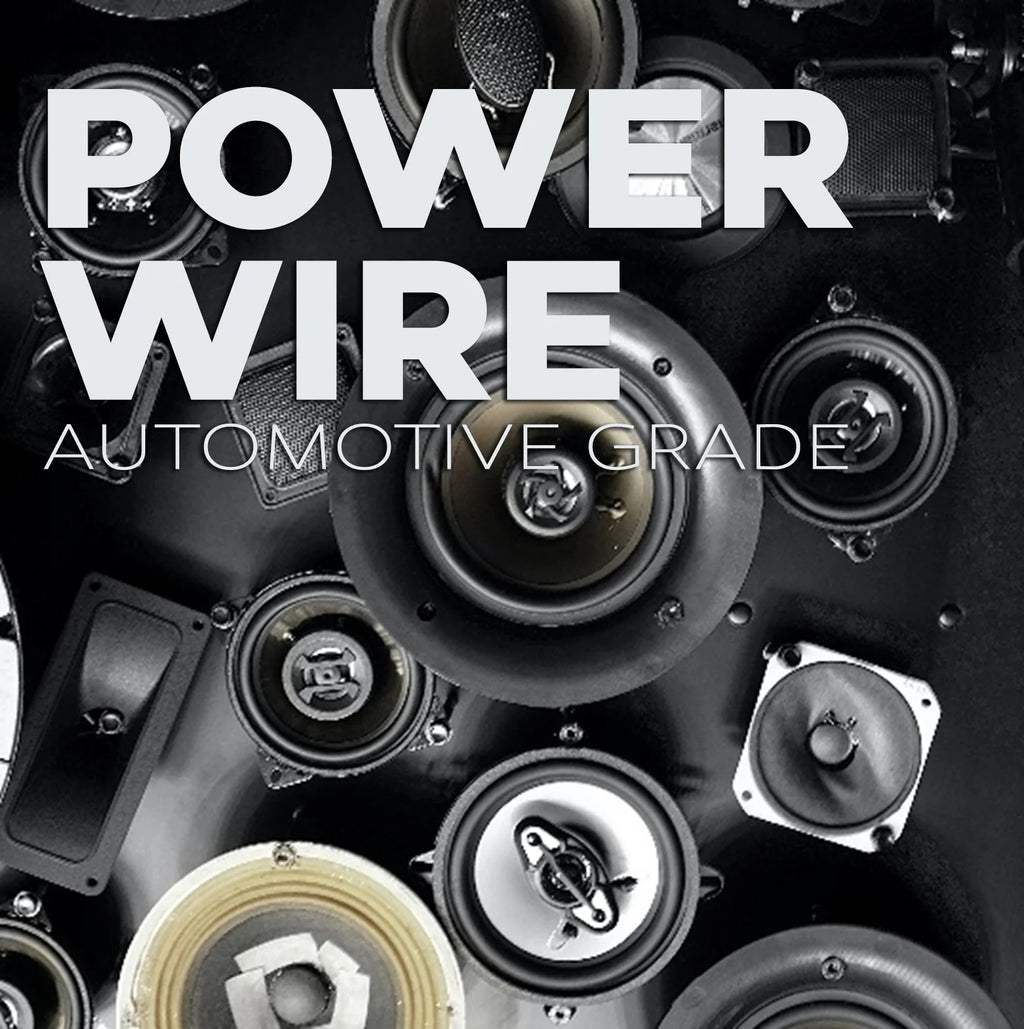 1/0Ga 25ft Black/Red Translucent Car Power/Ground Wire 50ft X5572
