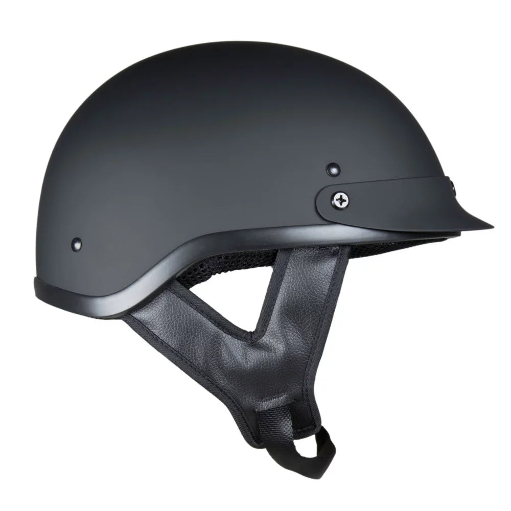 Matte Black Motorcycle Half Helmet R893120
