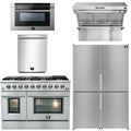 48 Gas Range, Range Hood, Dishwasher, Refrigerator, Microwave Drawer M399171