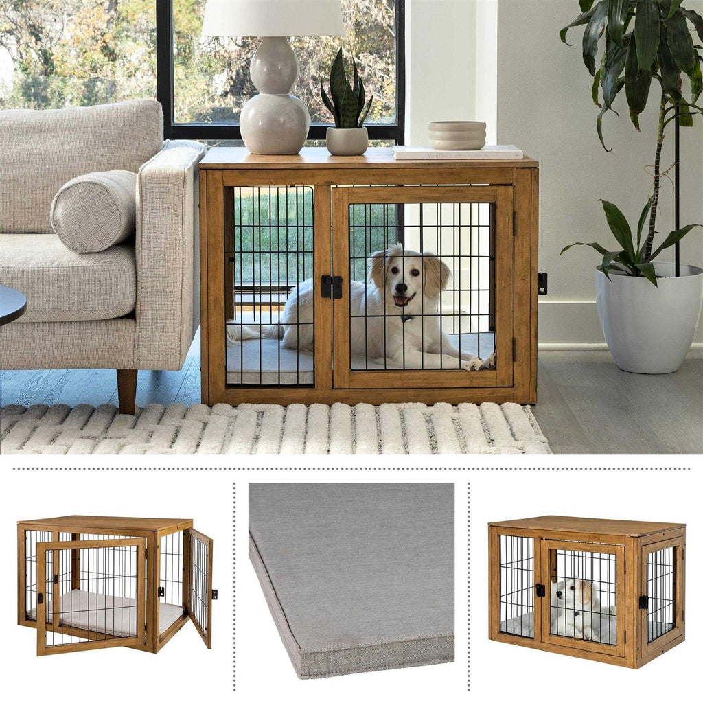 Furniture-Style Dog Crate with Double Doors H783302