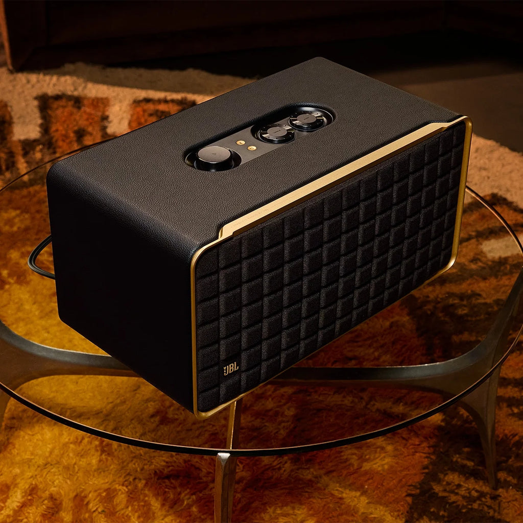 Black Gold Wireless Bluetooth Speaker with Dolby Atmos Y122