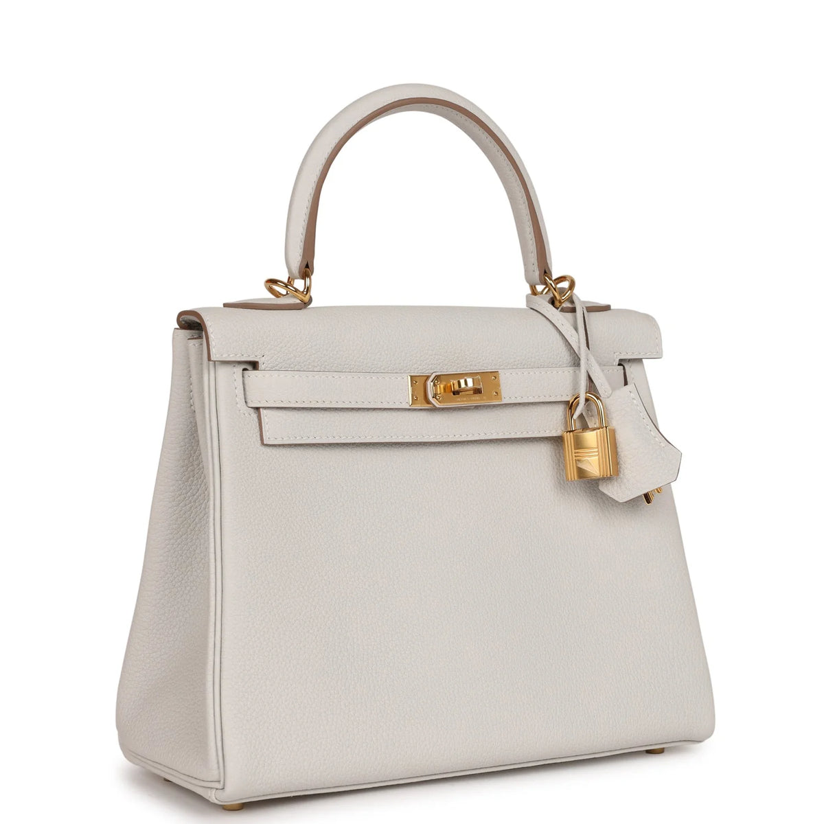 Gris Pale Togo Leather Bag P657