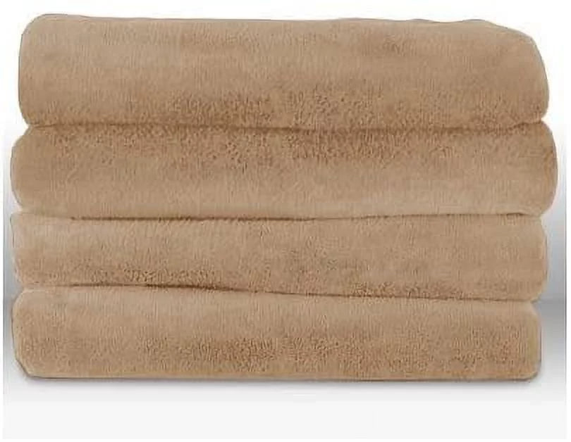 Velvet Plush Electric Heated Throw Blanket Cocoa Brown C52675