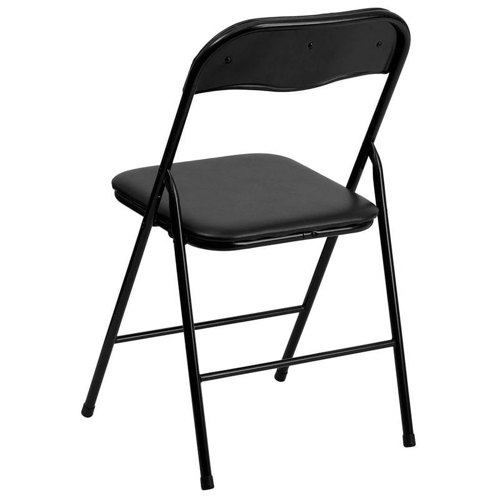 5 Piece Folding Dining Table and Chair Set in Black A73024