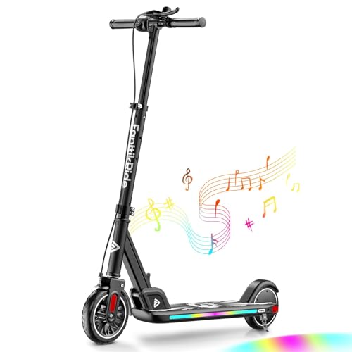 Electric Scooter with LED Lights, Bluetooth Speaker, Adjustable Height, Foldable P932