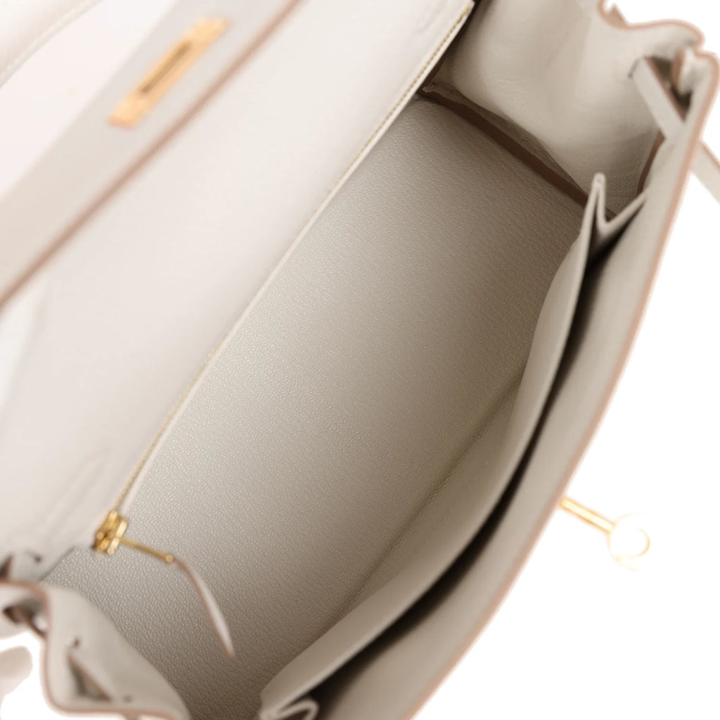 Gris Pale Togo Leather Bag P657