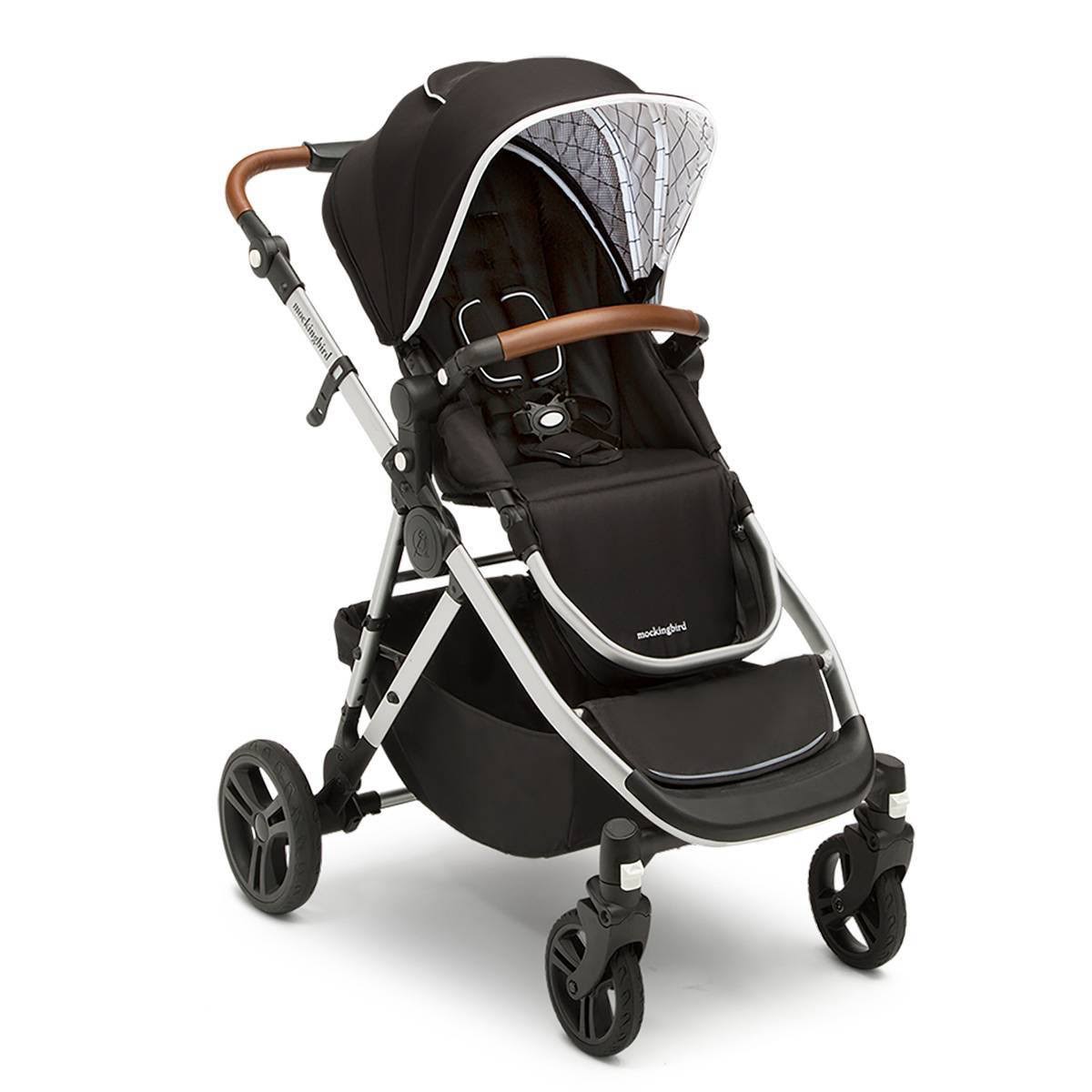 Black Single to Double Stroller I128008