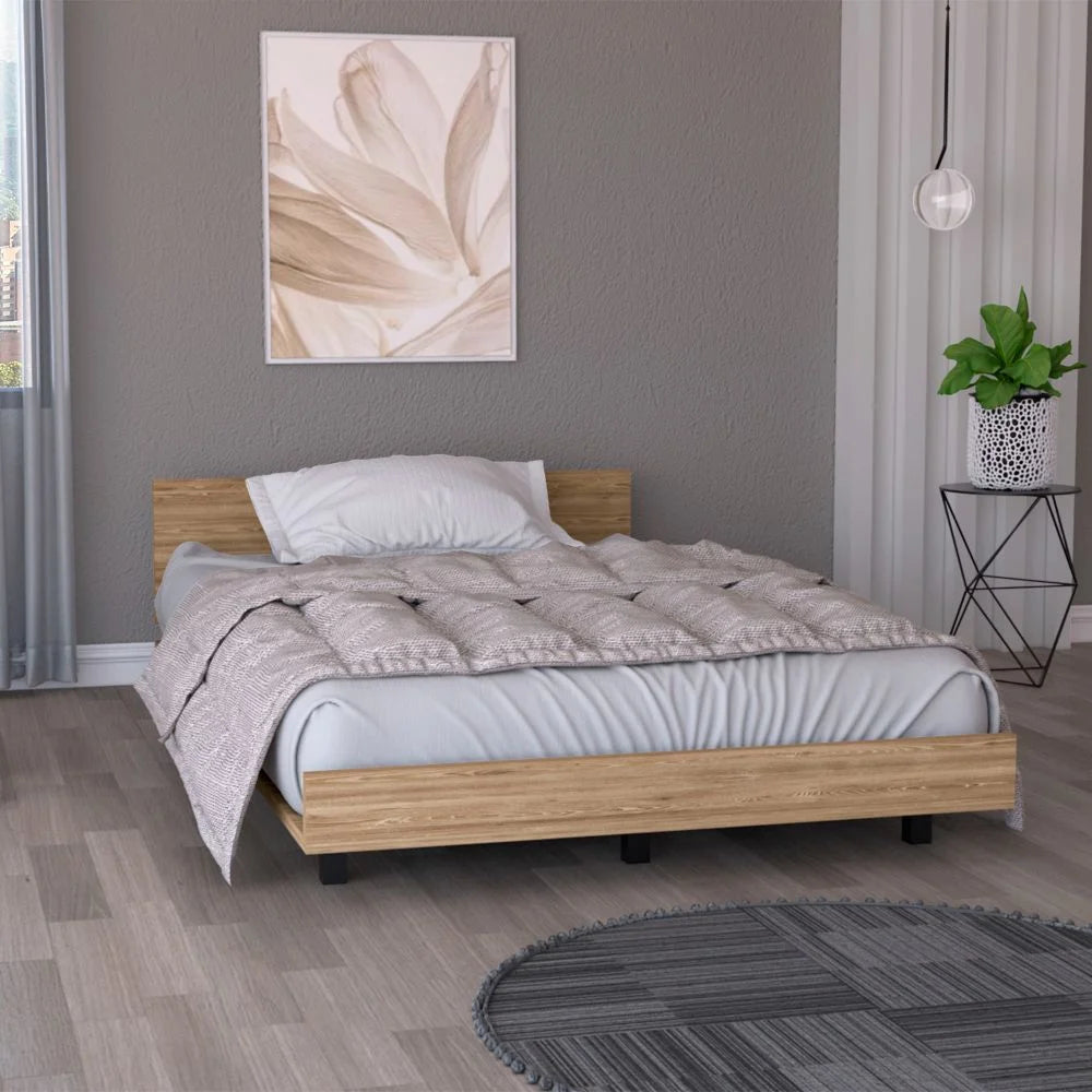 Smokey Oak Twin Size Bed S91402