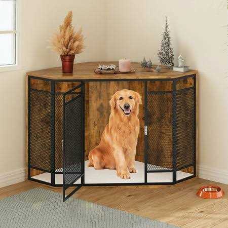 43.7-inch Wooden Dog Crate Furniture G451397