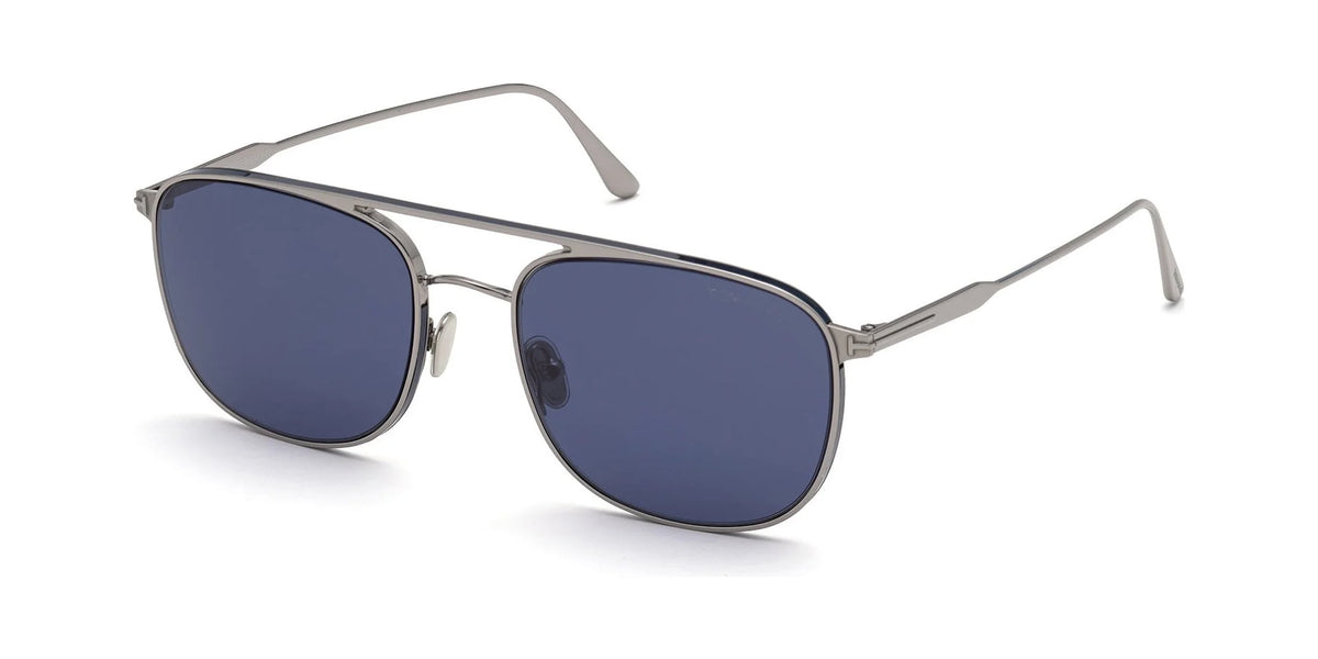 Shiny Light Ruthenium Blue Smoke Sunglasses V23528