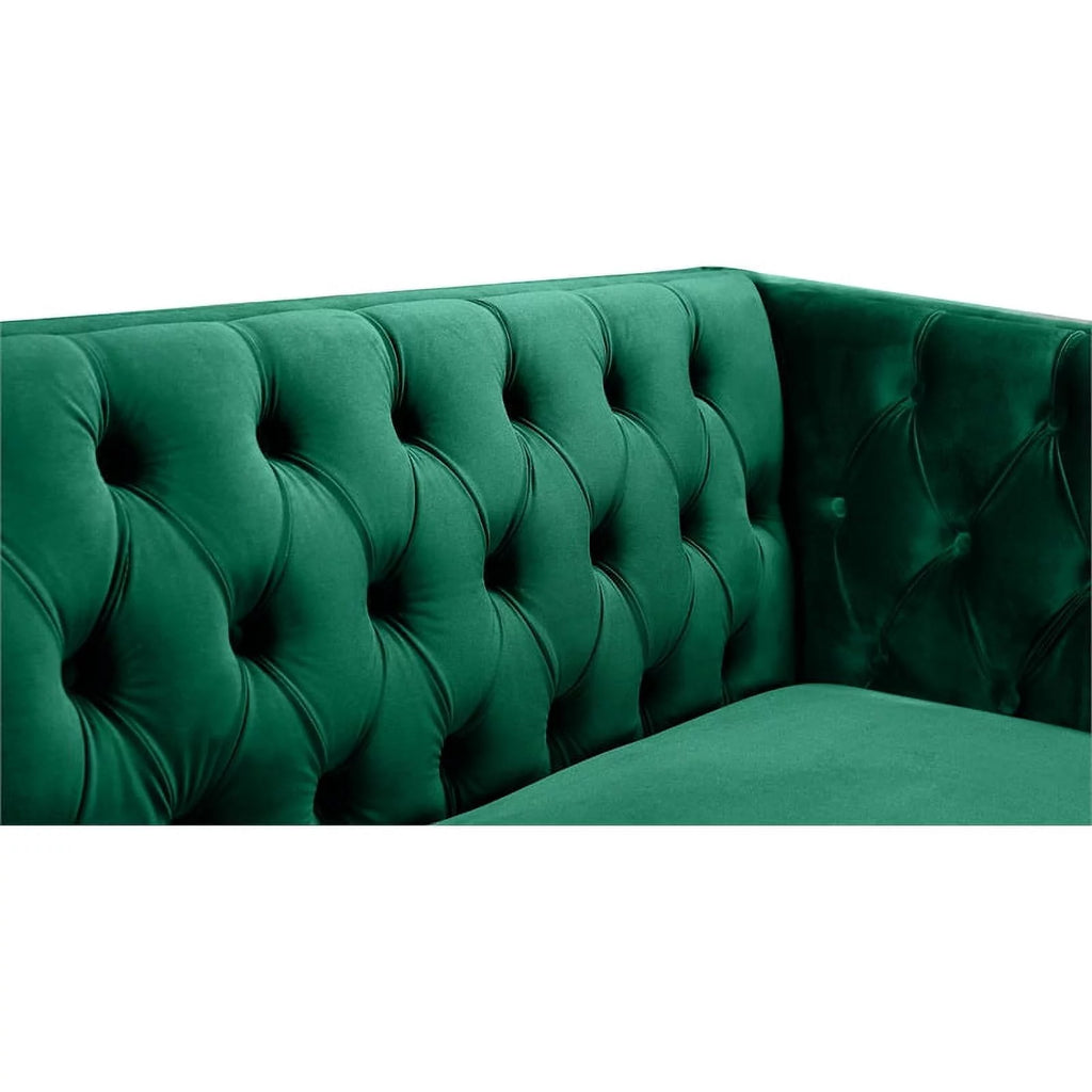 Green Velvet Loveseat B7882