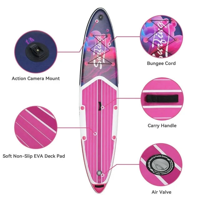 11Ft Inflatable Stand up Paddleboard with Kayak Seat D38226
