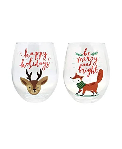 2-Pc Stemless Wine Glasses B130