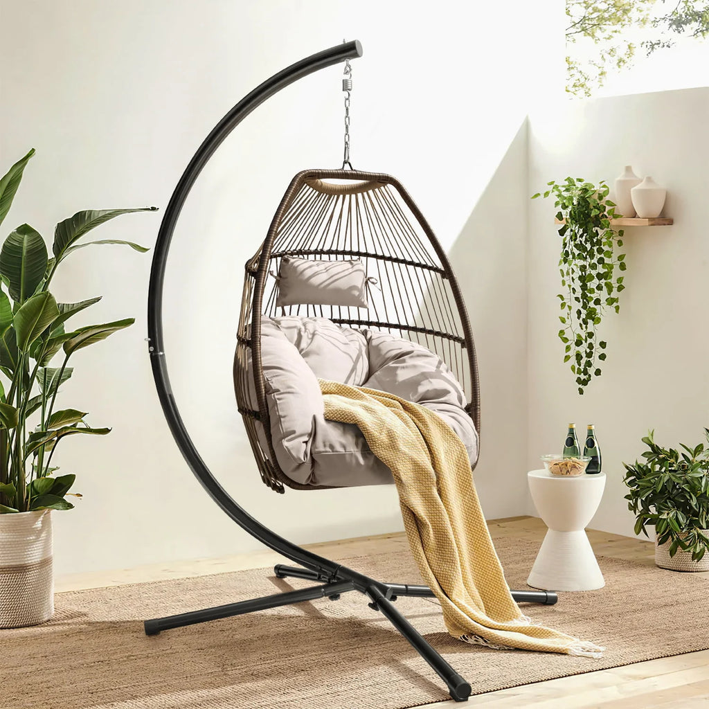 Wicker Hammock Chair with Stand M406