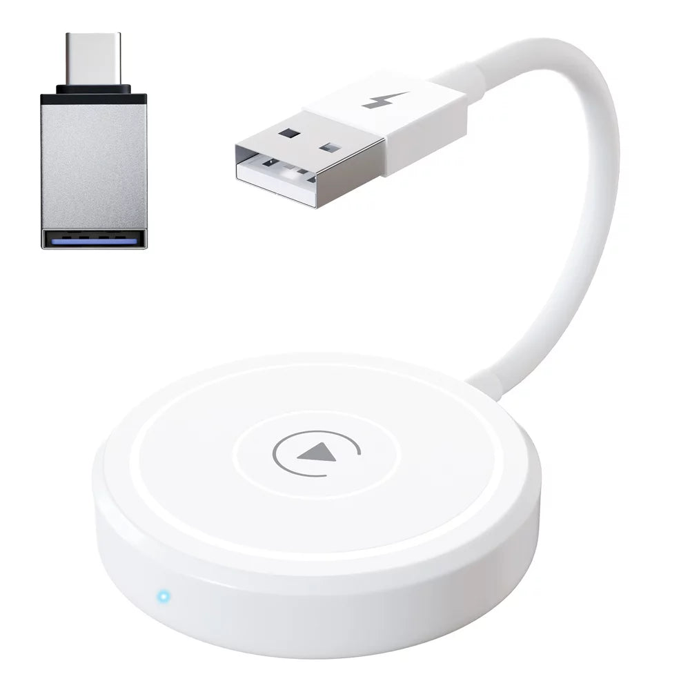 Car Adapter for Apple Cell Phone Carplay Wired to Wireless Smart Box L367