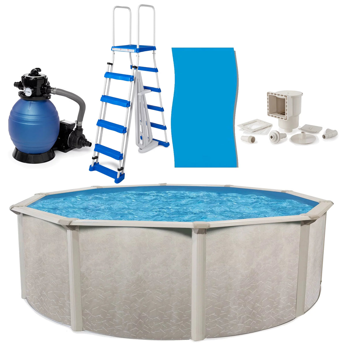 18'x52 Above Ground Pool with Filter, Ladder, Liner, Skimmer K495831