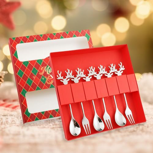Christmas Stainless Steel Spoons Forks Set K4589