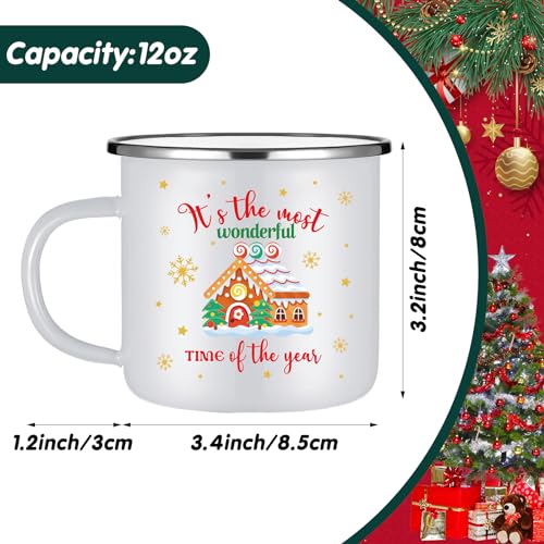 12 Pcs 12oz Stackable Enamel Coffee Cups G975