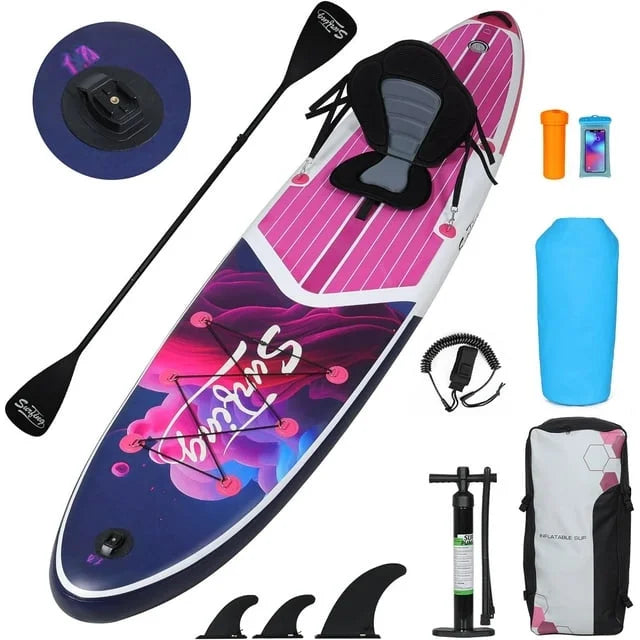 11Ft Inflatable Stand up Paddleboard with Kayak Seat D38226
