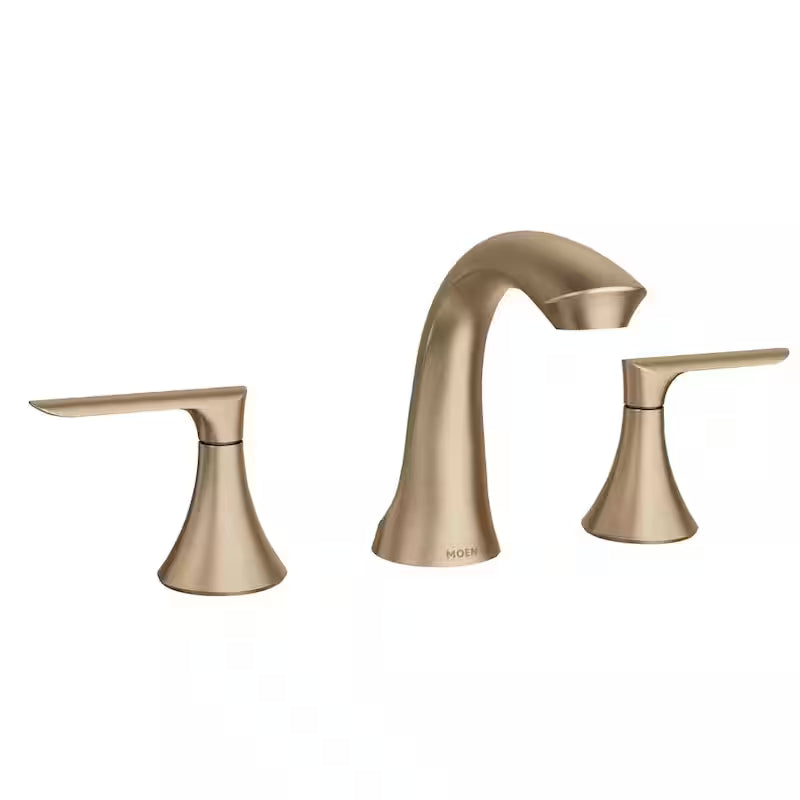 8 in. Widespread 2-Handle Bathroom Faucet in Bronzed Gold V95018