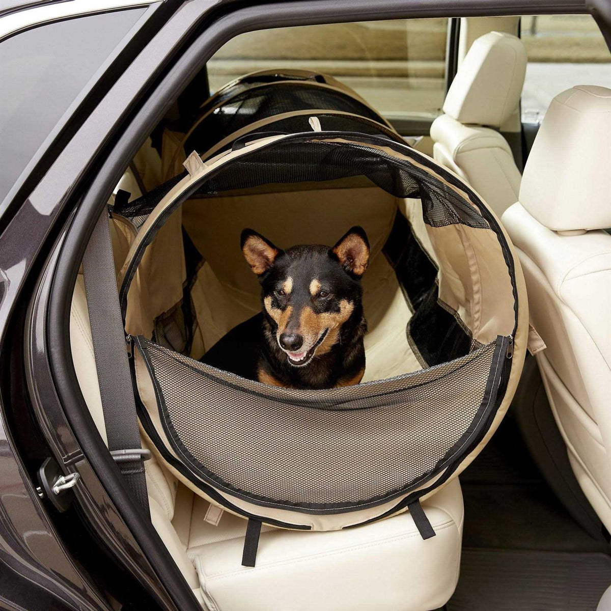 Soft Pet Kennel Car Crate with Carrying Case D185629