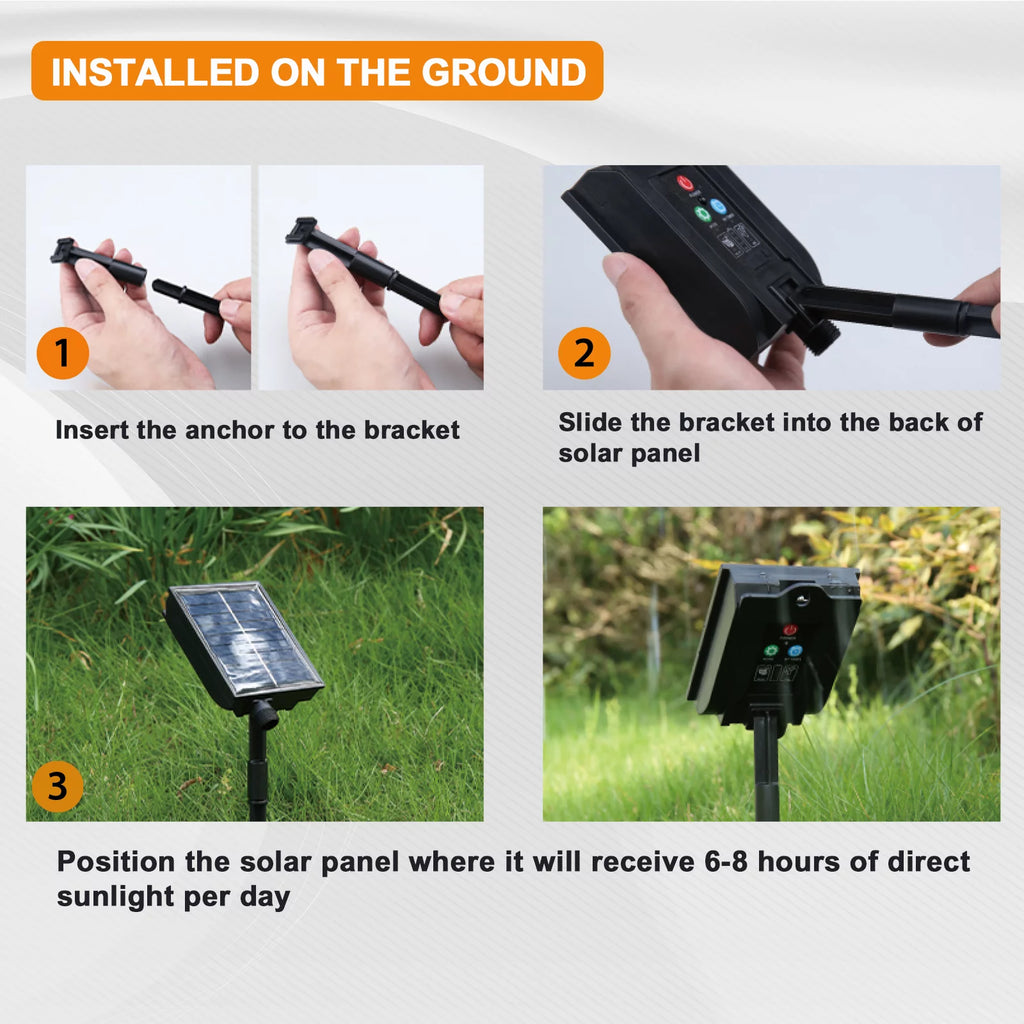 Solar-Powered Globe String Lights 39 ft 100 LED with Remote Control, 8 Modes, Waterproof Warm White M150