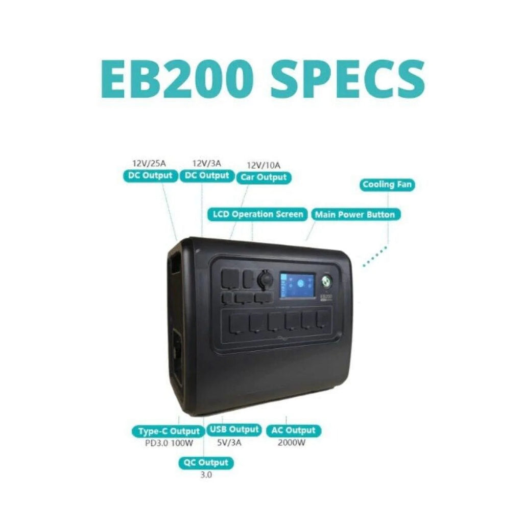 2000W Power Station Solar Generator J2286