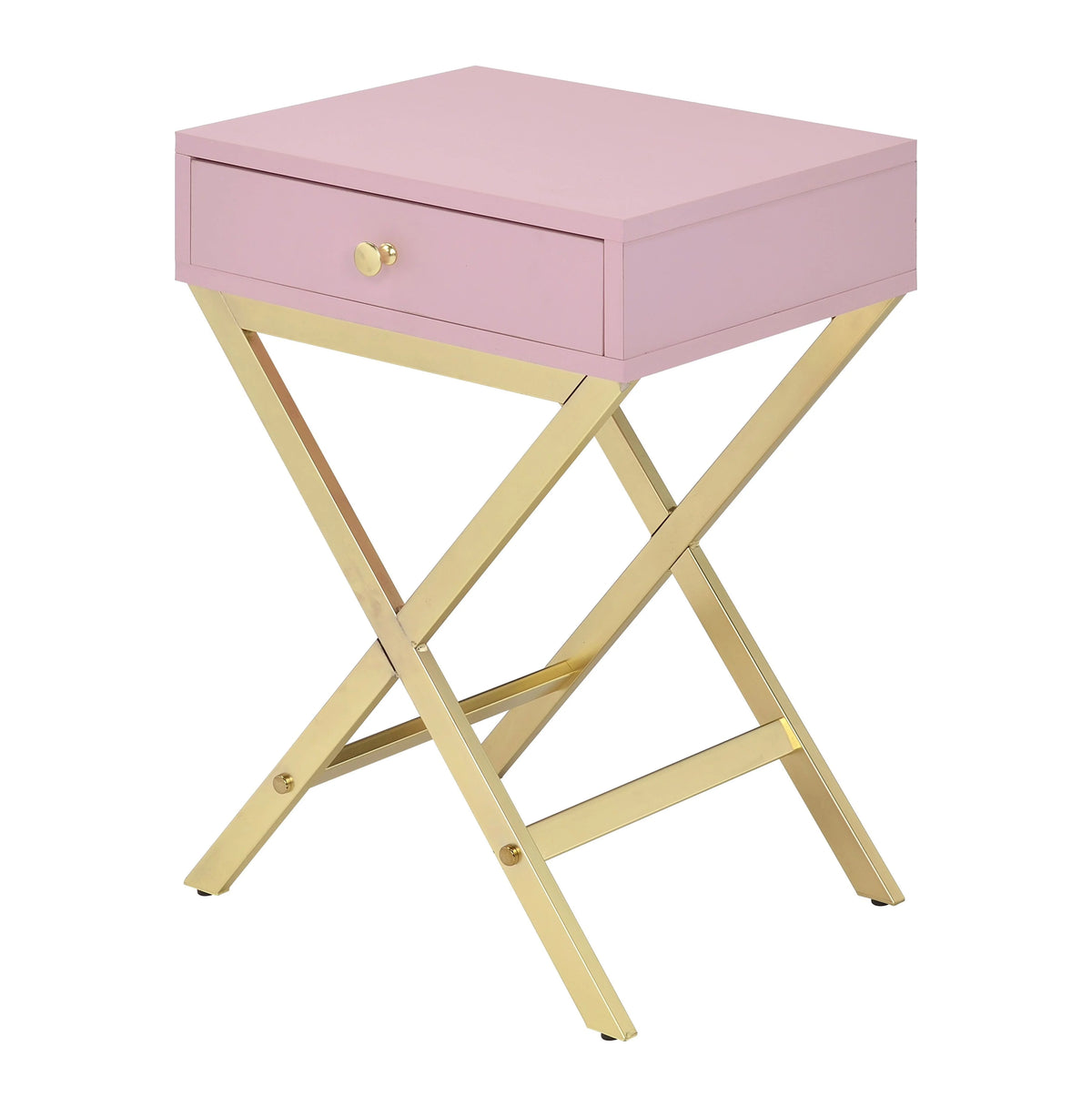 Pink & Gold Side Table U445