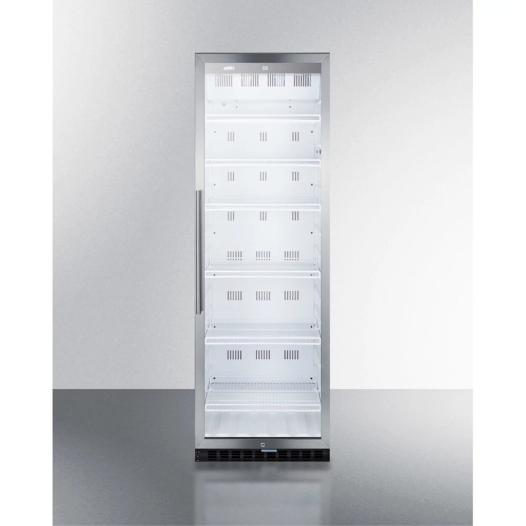 24" Wide 12.6 Cu. Ft. Stainless Steel Merchandiser Refrigerator B50341