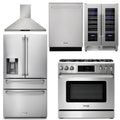 36 Propane Gas Range, Range Hood, Refrigerator, Dishwasher, Wine Cooler P8515