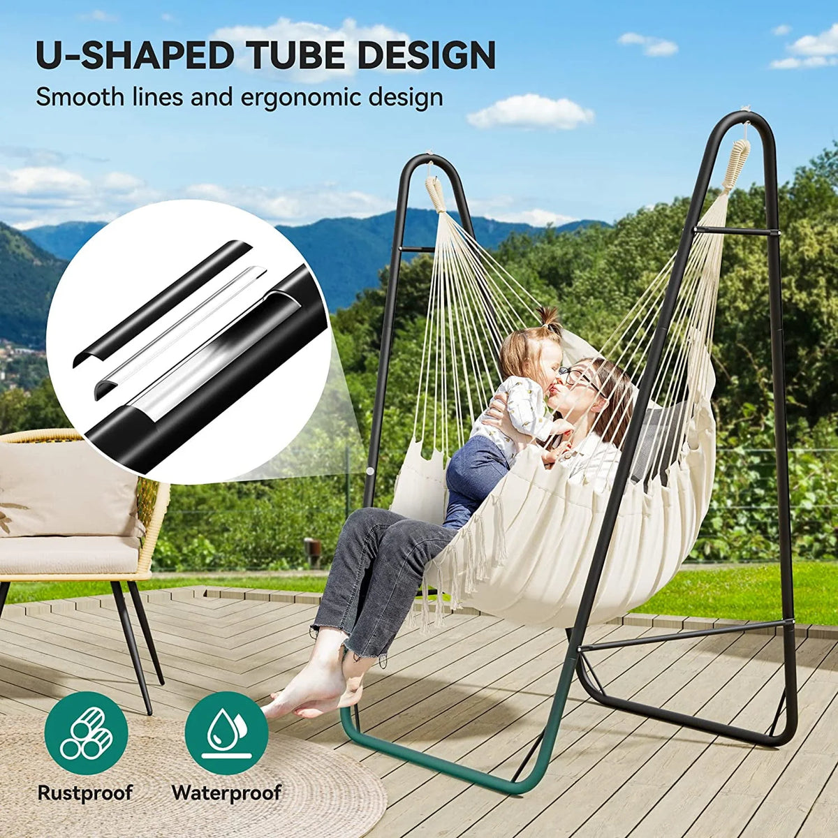 Hammock Chair with Stand 330Lbs M552465