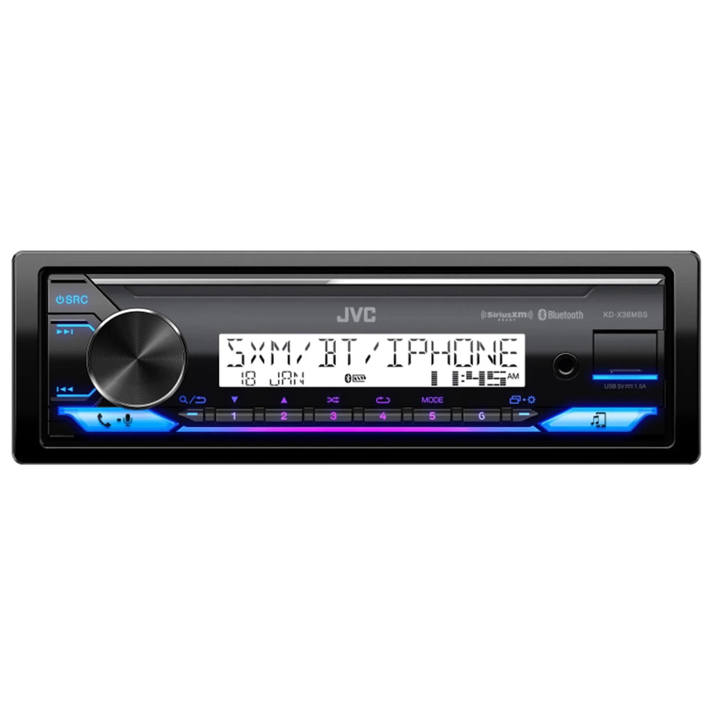 1-Din Car Marine Stereo Receiver with Bluetooth USB X4950