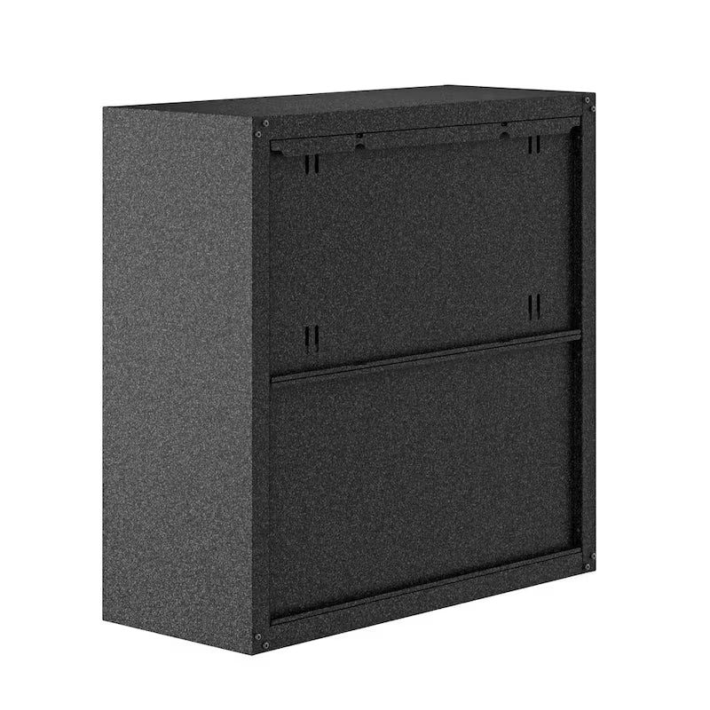 30 in. 2-Shelf Wall Mount Metal Garage Cabinet in Gray J297682