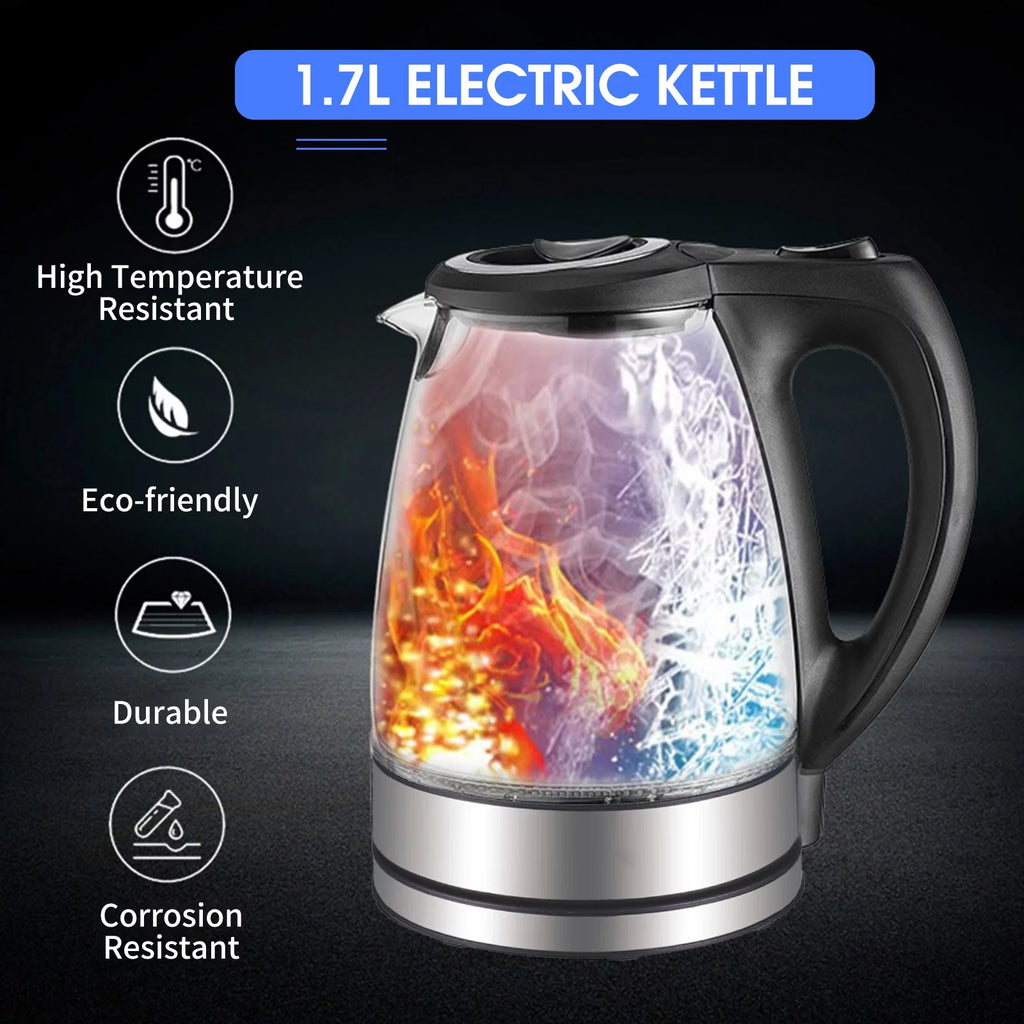 1.7L 1500W Glass Electric Kettle A379