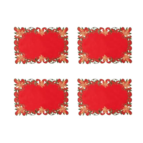 Embroidered Christmas Table Runner 15x87 Inch B1397