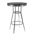 Black Pub Table with Metal Legs N112505