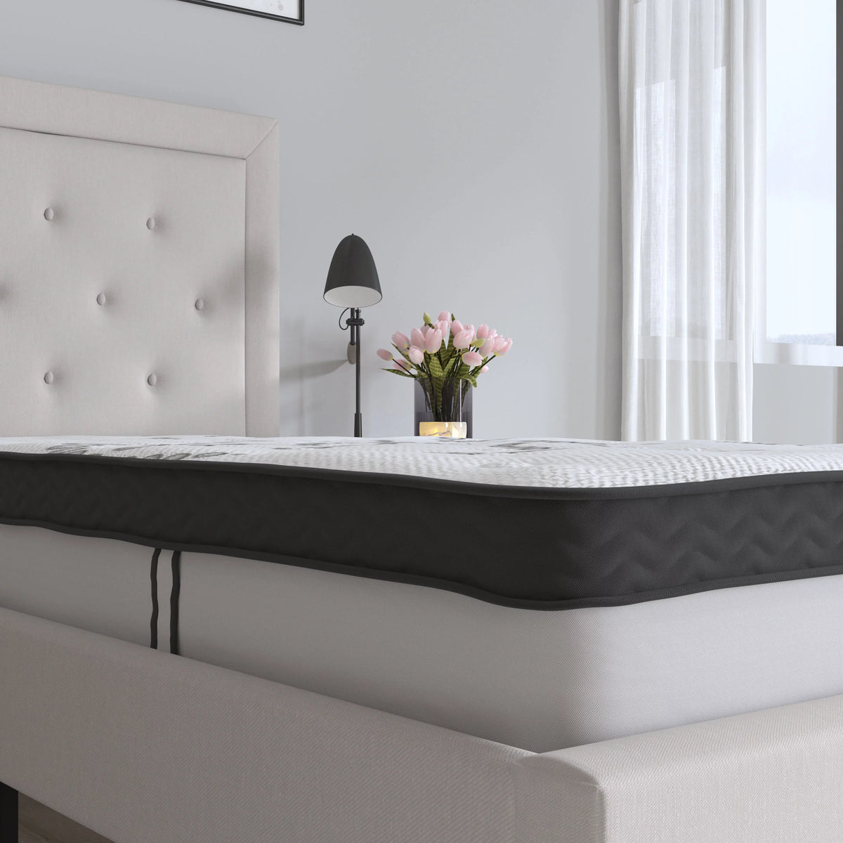 10" Hybrid Pocket Spring Memory Foam Mattress, Twin I341