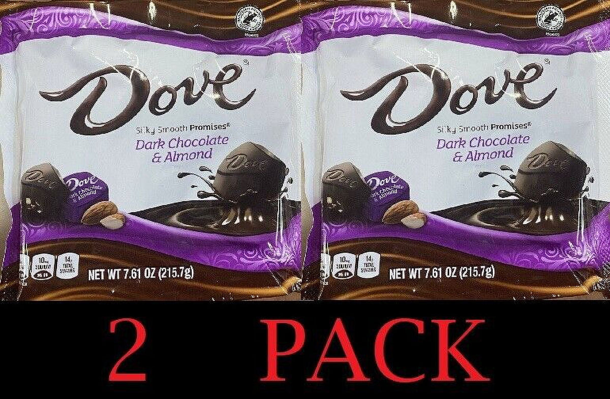 Dark Chocolate & Almond Candy Bag 7.61 Oz 2 Pack O853188