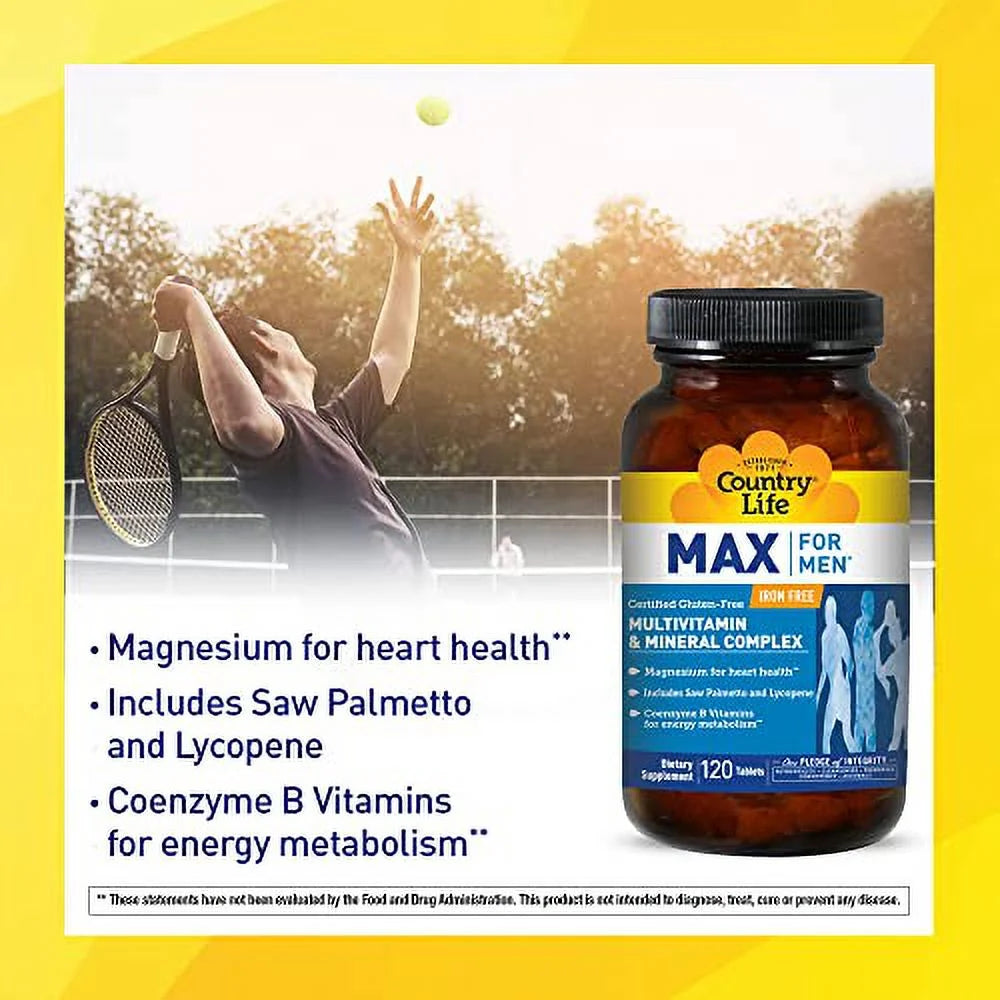 Multivitamin & Mineral Complex Vegetarian Tablets 120 Count Y12879