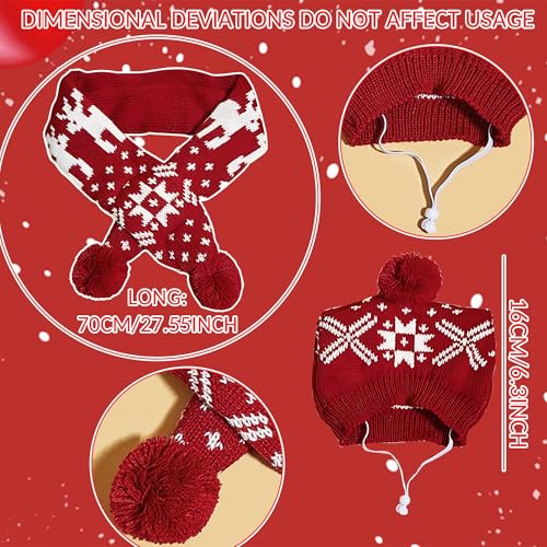 Christmas Antler Pet Red Scarf S159184