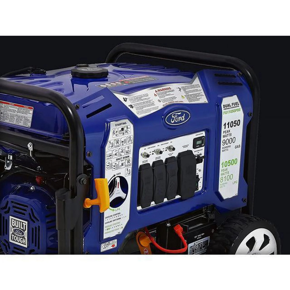 11050W Dual Fuel Portable Electric Start Generator V82914