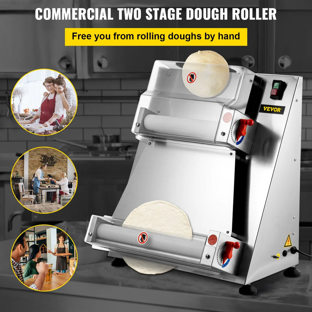 Electric Pizza Dough Roller Machine 15.7inch 370W C2467