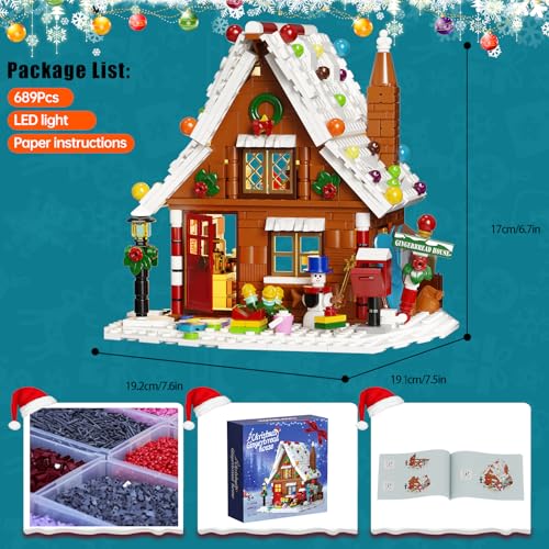 Gingerbread House Building Kit with LED Lights Y629118