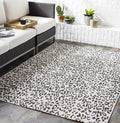 Animal Print Area Rug - Black, White - 7'10" x 10'2" S9470