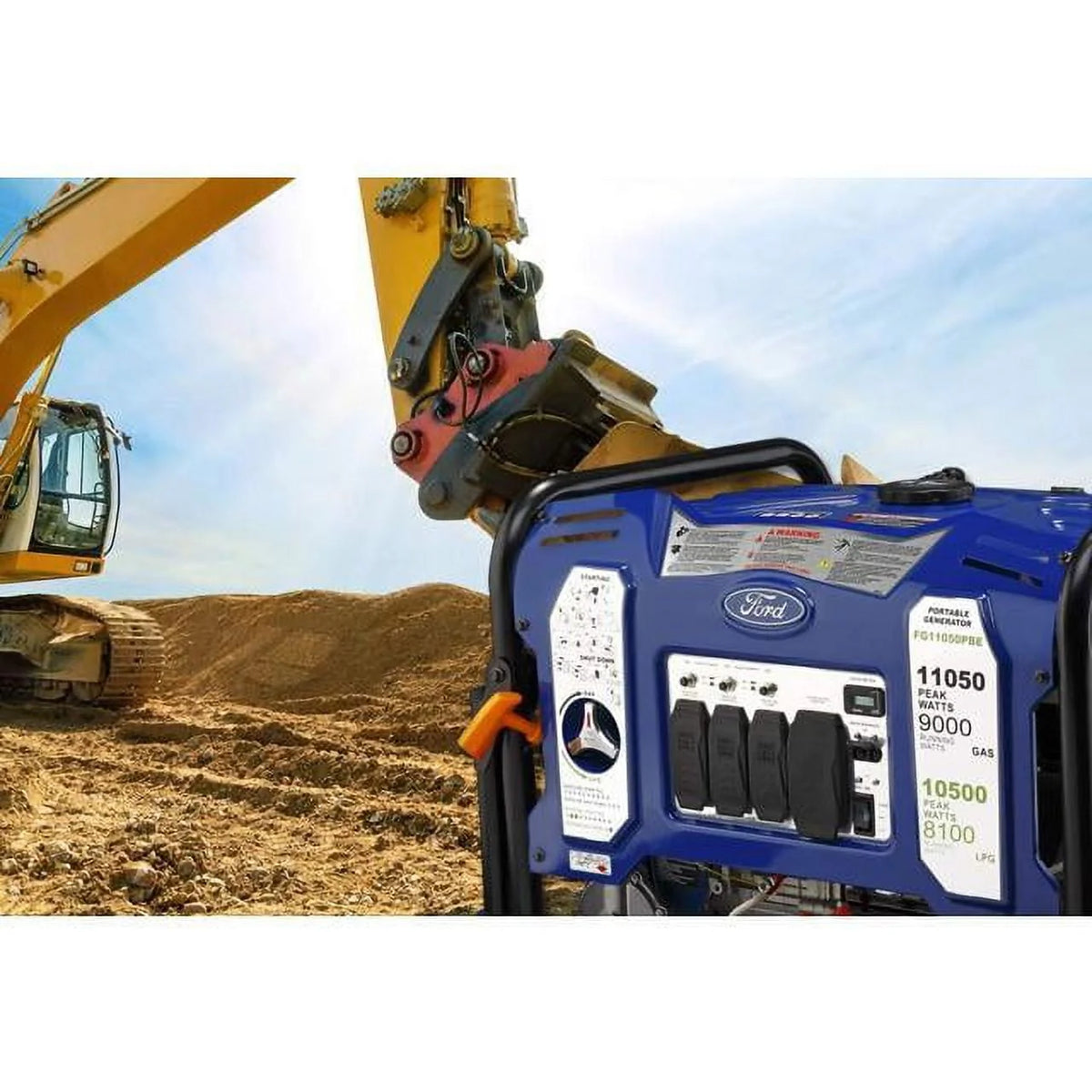 11050W Dual Fuel Portable Electric Start Generator V82914